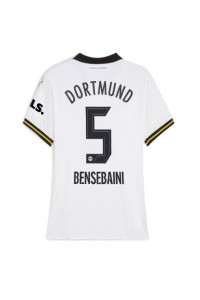 Borussia Dortmund Ramy Bensebaini #5 Voetbaltruitje 3e tenue Dames 2024-25 Korte Mouw